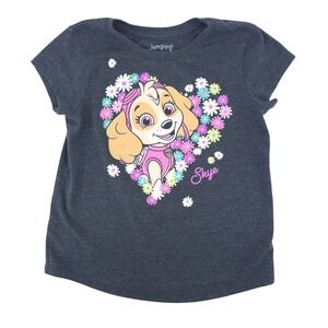 Paw Patrol Whimsical Kawaii Kidcore Flower‎ Power Cartoon Graphic Shirt 6X Girls
